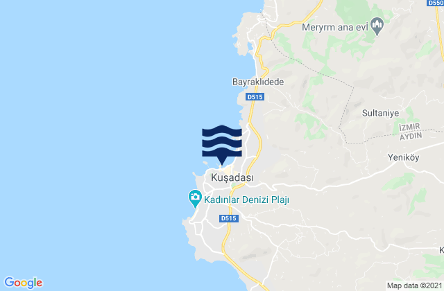 Kuşadası, Turkeyの潮見表地図