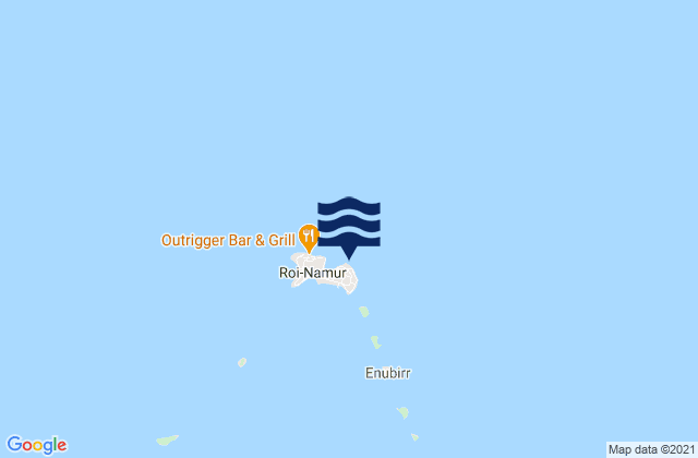 Kwajalein Atoll (Namur Island), Micronesiaの潮見表地図