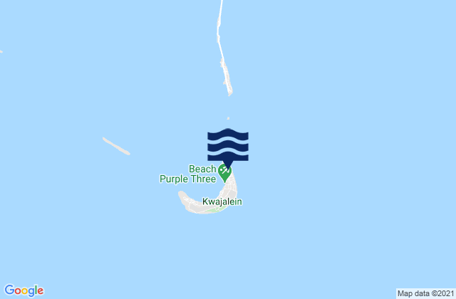 Kwajalein Atoll (kwajalein I ), Micronesiaの潮見表地図