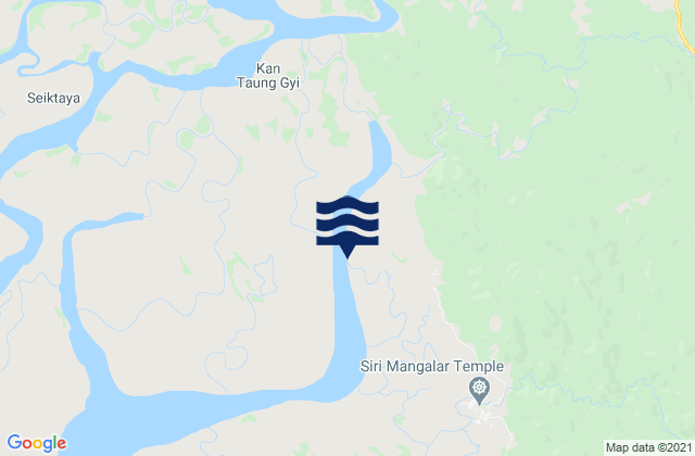Kyaunkpyu District, Myanmarの潮見表地図