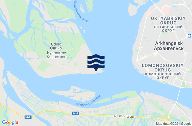 Kyegostrov, Russiaの潮見表地図