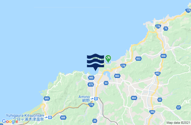 Kyōtango-shi, Japanの潮見表地図