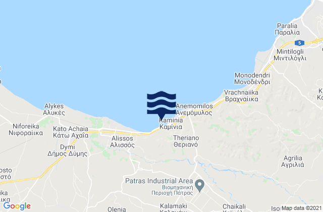 Káto Mazaráki, Greeceの潮見表地図