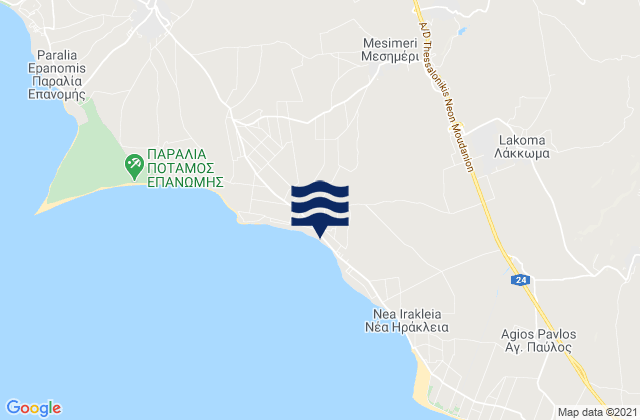 Káto Scholári, Greeceの潮見表地図