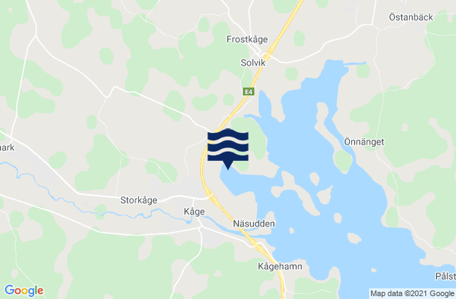 Kåge, Swedenの潮見表地図
