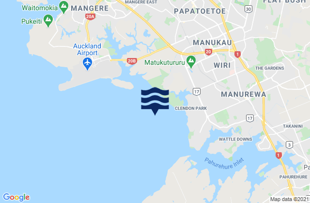 LPG Terminal, New Zealandの潮見表地図