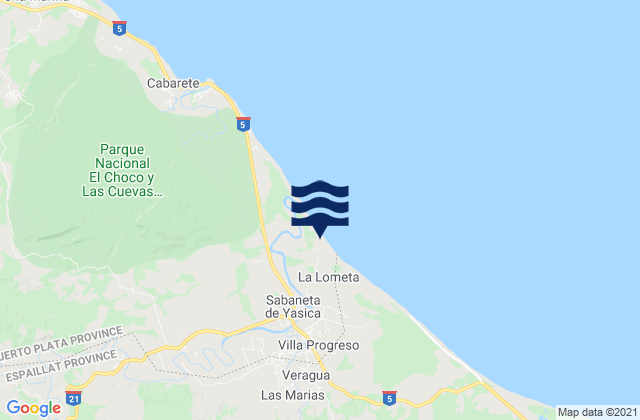 La Boca, Dominican Republicの潮見表地図