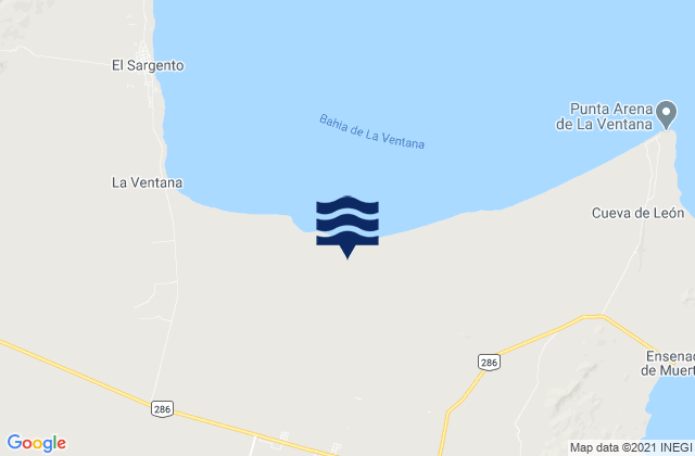 La Bocana, Mexicoの潮見表地図