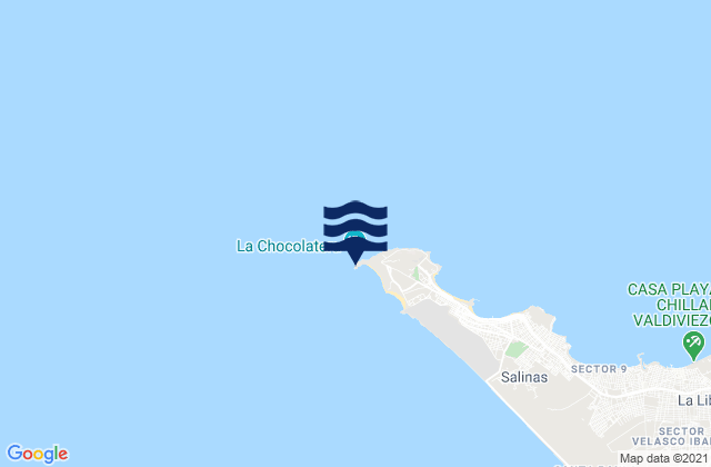 La Chocolatera, Ecuadorの潮見表地図