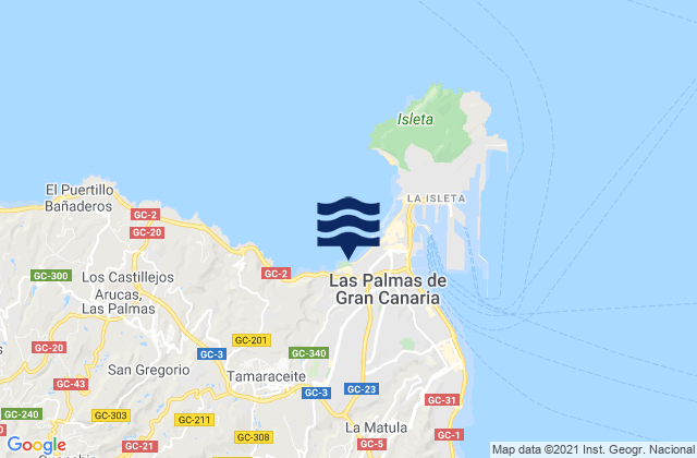 La Cicer, Spainの潮見表地図