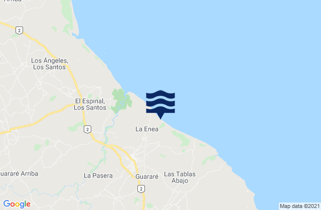 La Enea, Panamaの潮見表地図