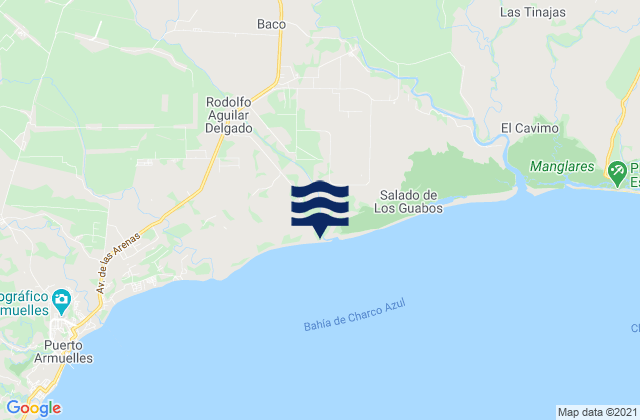 La Esperanza, Panamaの潮見表地図