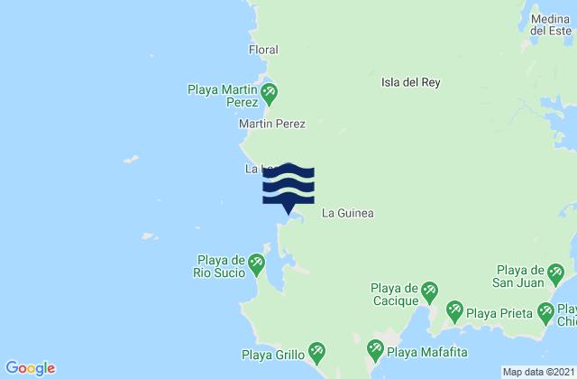 La Guinea, Panamaの潮見表地図