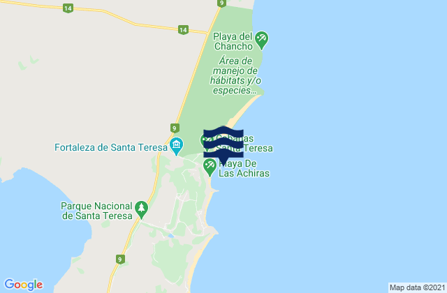 La Moza, Brazilの潮見表地図