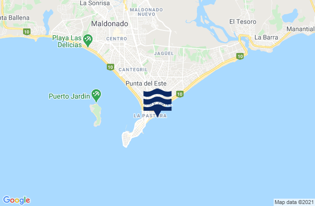 La Olla, Brazilの潮見表地図