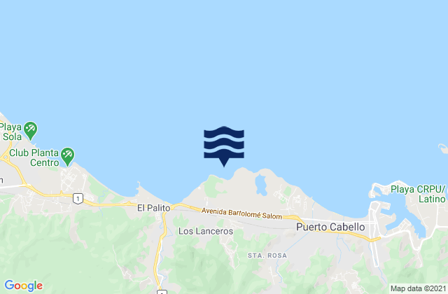 La Playita, Venezuelaの潮見表地図