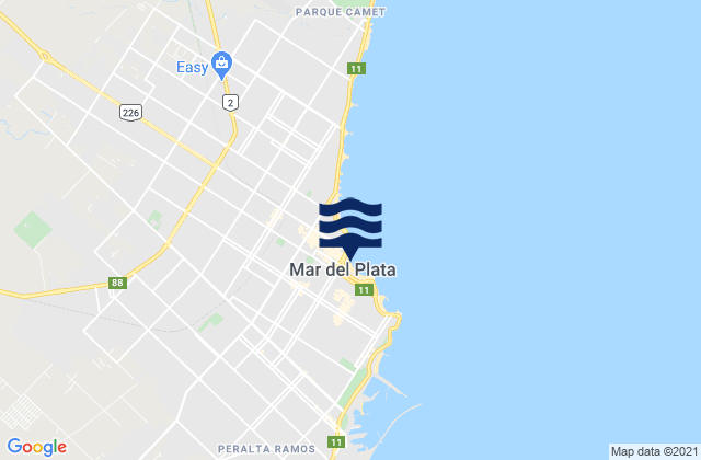 La Popular (Mar-del-Plata), Argentinaの潮見表地図