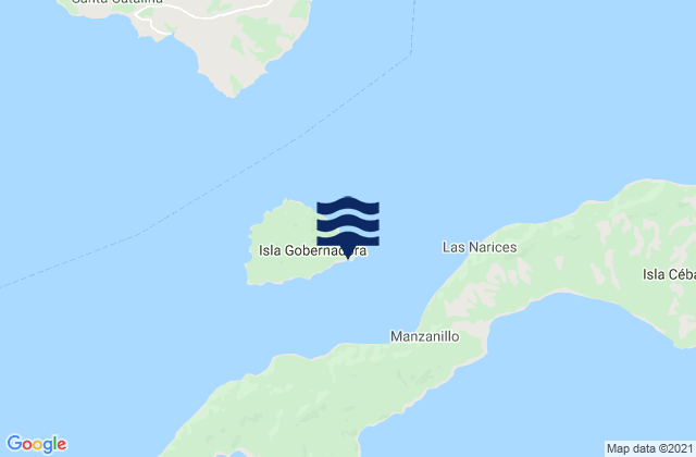 La Punta, Panamaの潮見表地図
