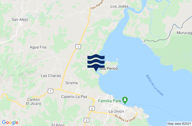 La Unión, El Salvadorの潮見表地図