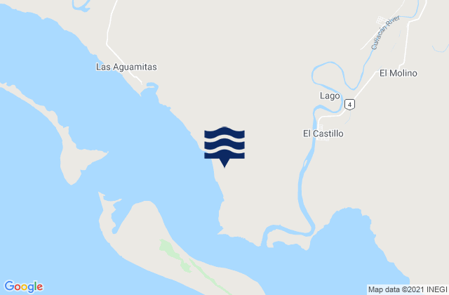 La Ventana, Mexicoの潮見表地図
