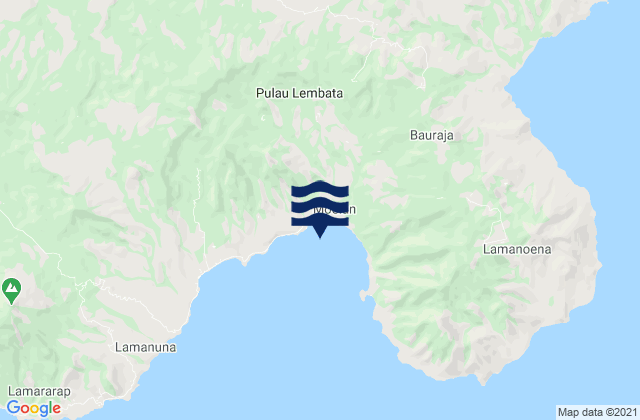 Labala, Indonesiaの潮見表地図