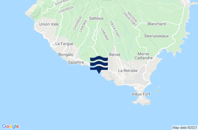 Laborie, Saint Luciaの潮見表地図