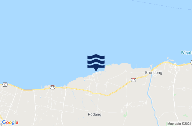 Labuhan, Indonesiaの潮見表地図