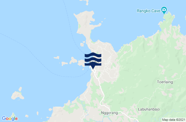 Labuhanbajo, Indonesiaの潮見表地図