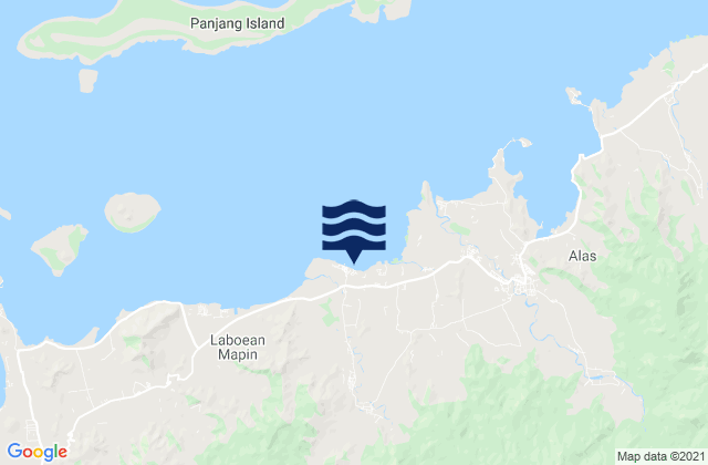 Labuhanmapin, Indonesiaの潮見表地図