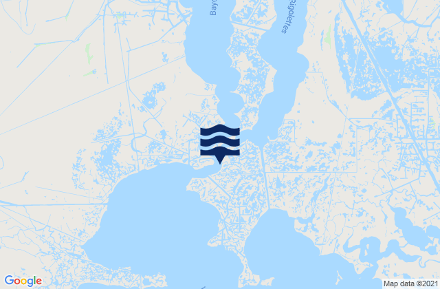Lafitte Barataria Waterway, United Statesの潮見表地図