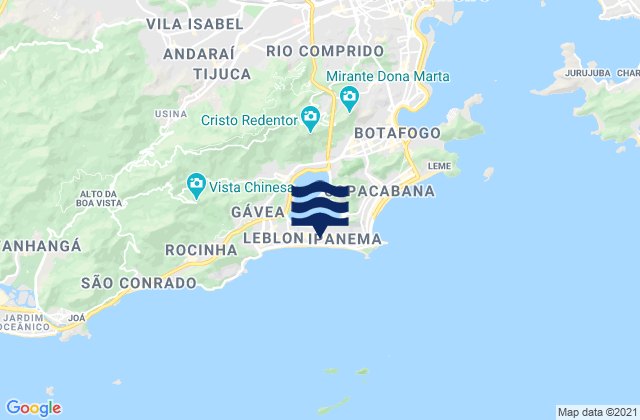 Lage, Brazilの潮見表地図
