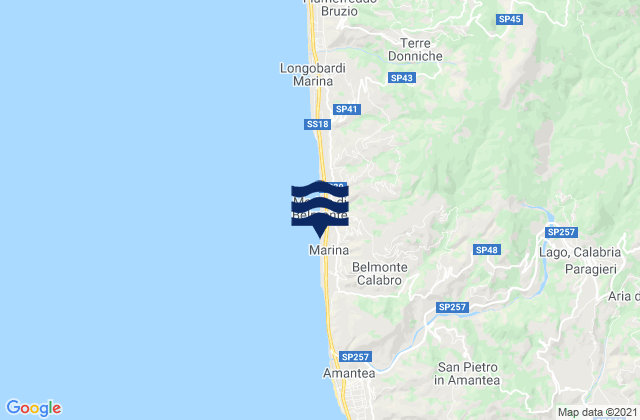 Lago, Italyの潮見表地図