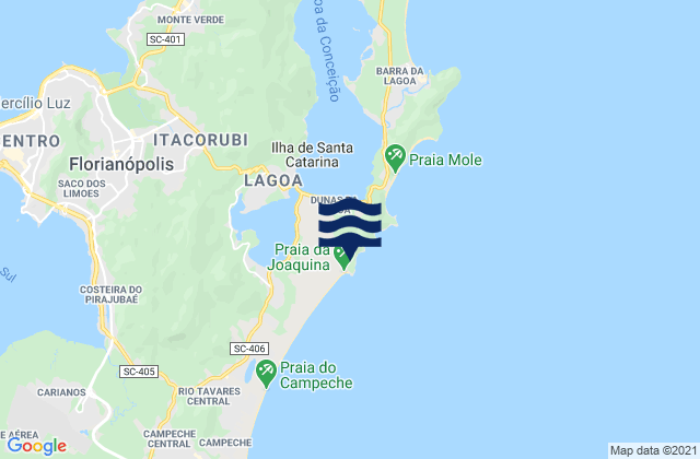 Lagoa, Brazilの潮見表地図