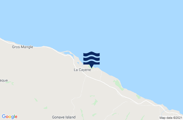 Lagonav, Haitiの潮見表地図