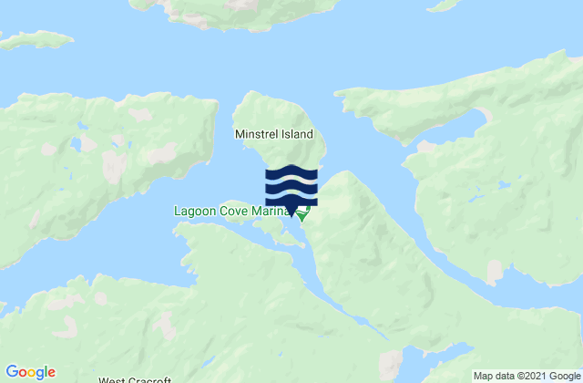 Lagoon Cove, Canadaの潮見表地図