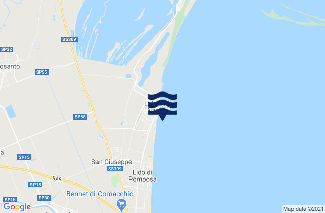 Lagosanto, Italyの潮見表地図