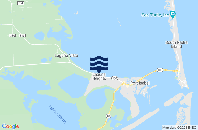 Laguna Heights, United Statesの潮見表地図