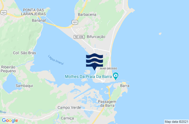Laguna, Brazilの潮見表地図