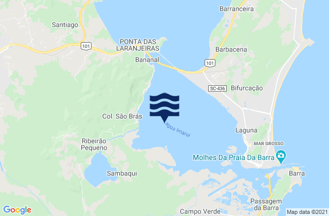 Laguna, Brazilの潮見表地図