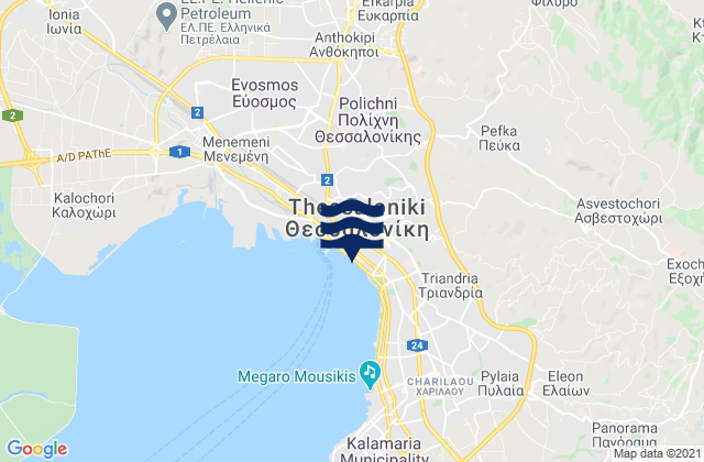 Lagyná, Greeceの潮見表地図