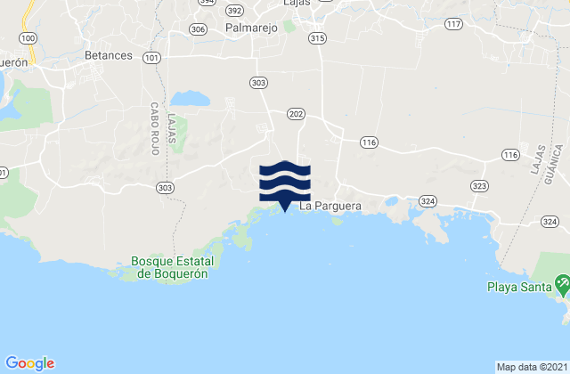 Lajas Barrio, Puerto Ricoの潮見表地図