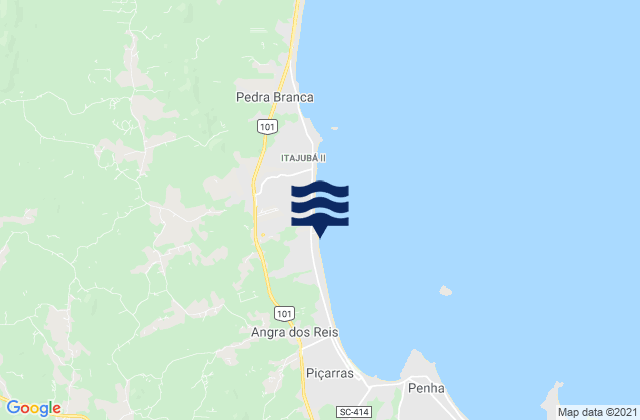 Laje do Jacques, Brazilの潮見表地図