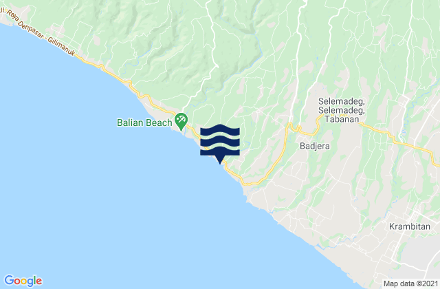 Laleng, Indonesiaの潮見表地図