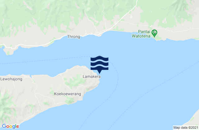 Lamakera Satu, Indonesiaの潮見表地図