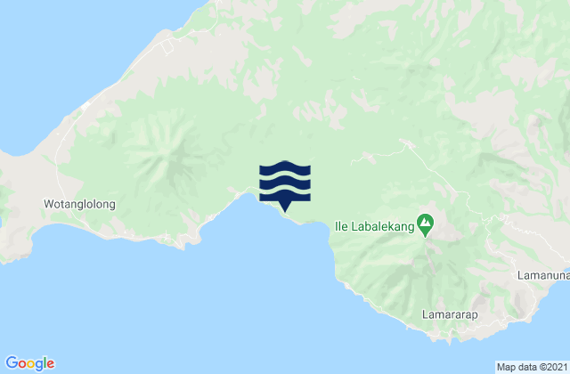 Lamalewar, Indonesiaの潮見表地図