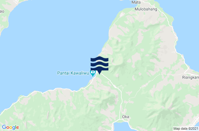 Lamatou, Indonesiaの潮見表地図