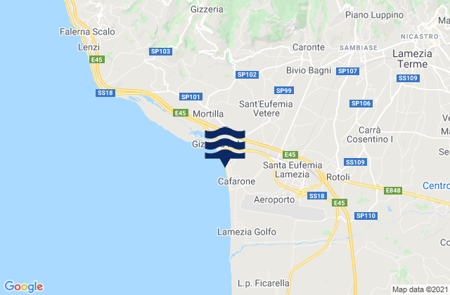 Lamezia Terme, Italyの潮見表地図