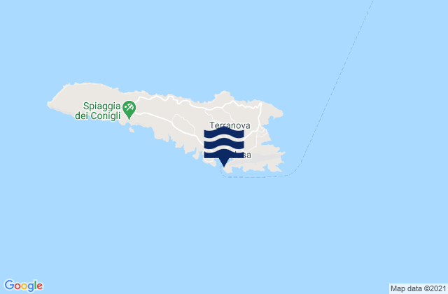 Lampedusa, Italyの潮見表地図
