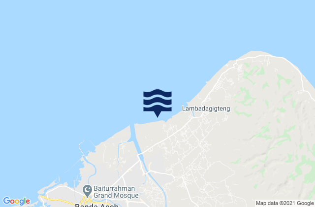 Lampuuk, Indonesiaの潮見表地図