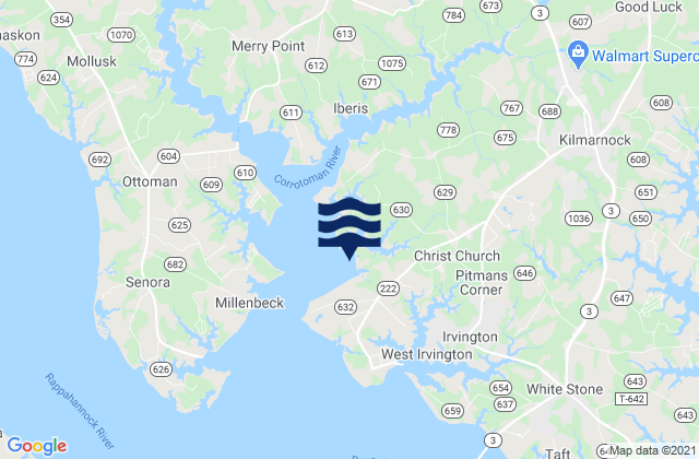 Lancaster County, United Statesの潮見表地図
